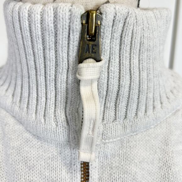 American Eagle Unisex Sweater Long Sleeve 1/4 Zip Pullover Size Small (Women’s) - Picture 10 of 10
